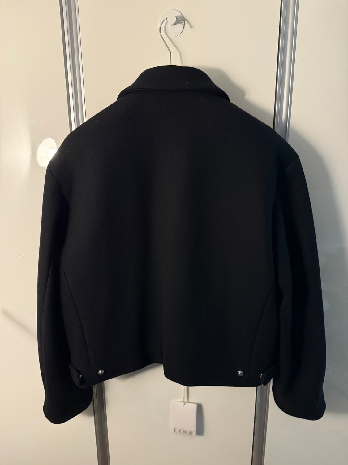 (새상품) 쿠어 더블 페이스 울 미니멀 멀티 집 자켓 (블랙) 상품이미지5