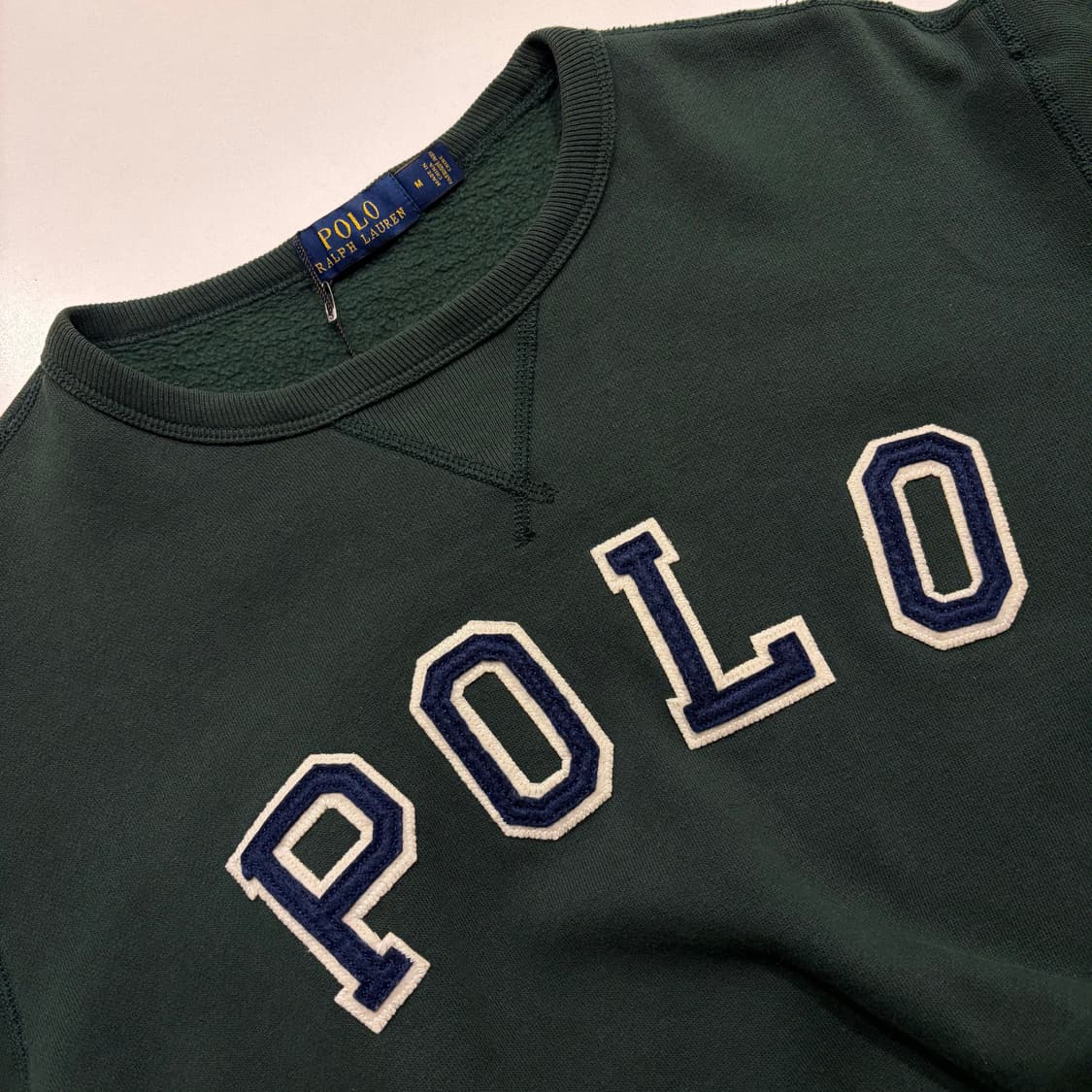 [M] 폴로 랄프로렌 스펠아웃 그린색 맨투맨 티셔츠 C618 상품이미지3