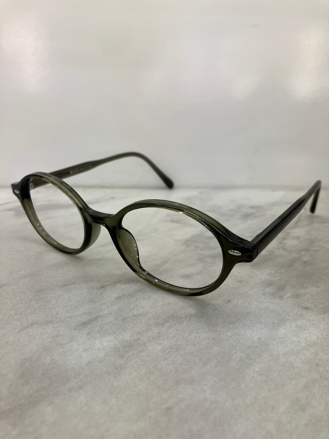 B74 KS 카키 오벌 슬림 뿔테 안경6859 상품이미지7