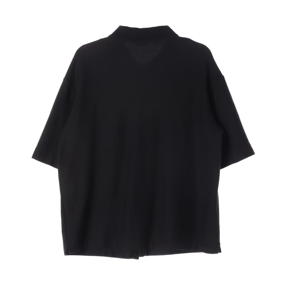 마시모두띠 블랙 텍스처 코튼 반팔 셔츠 상품이미지2