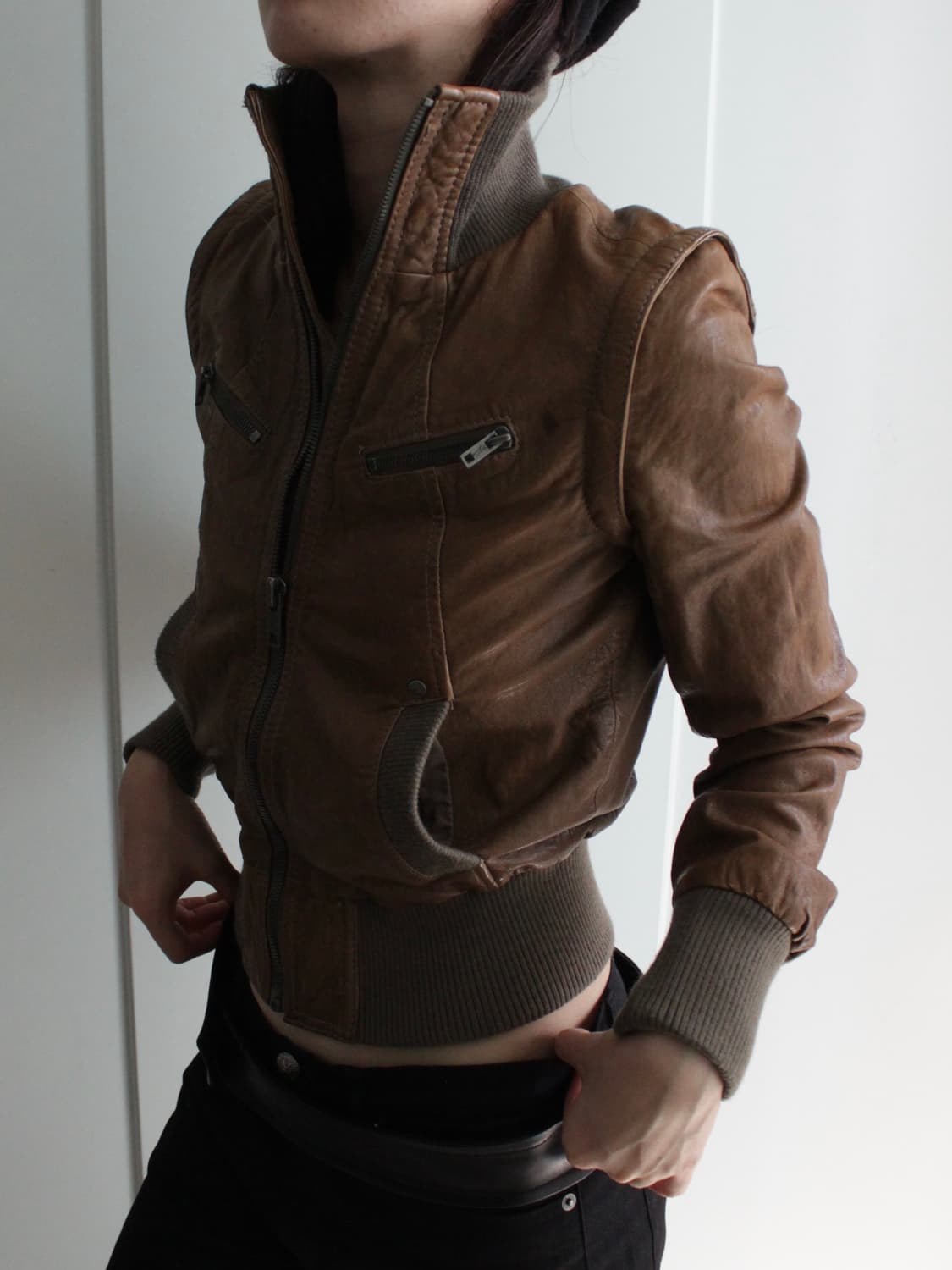 Dkny sheep leather jacket  상품이미지4
