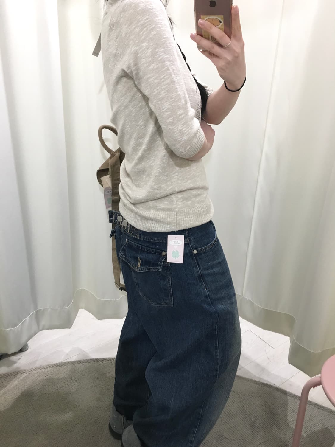 오트밀 데일리 니트 상품이미지7