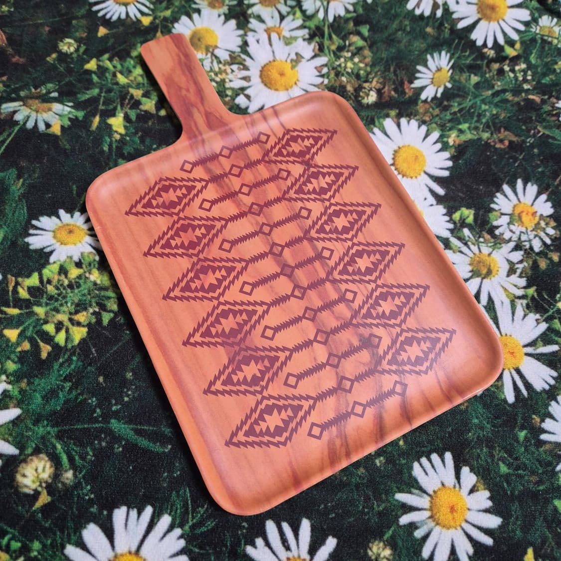 일본 오르테가 네이티브 패턴 멜라민 트레이 새상품 상품이미지1