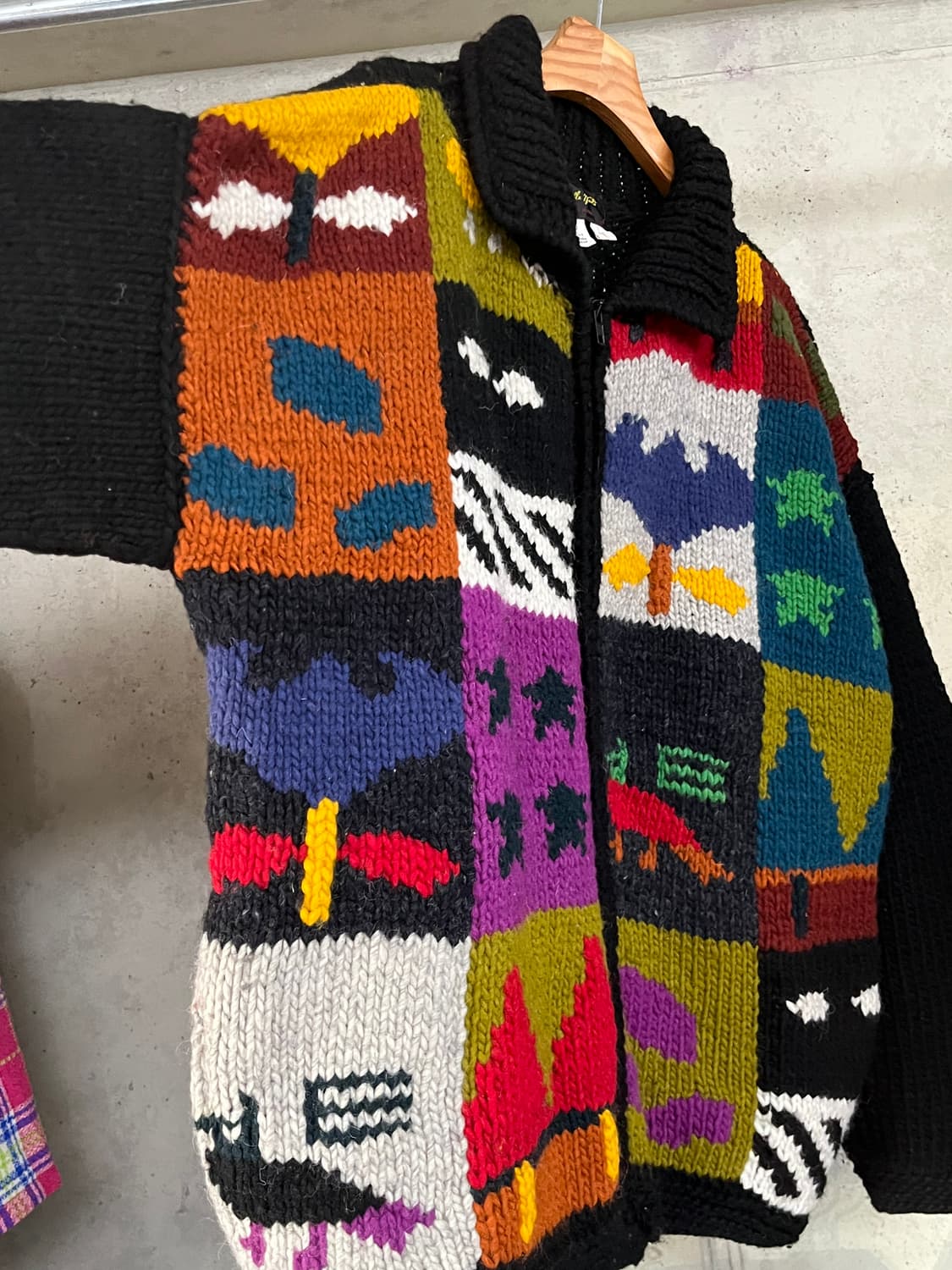 80s VINTAGE KNIT ZIP-UP 상품이미지5