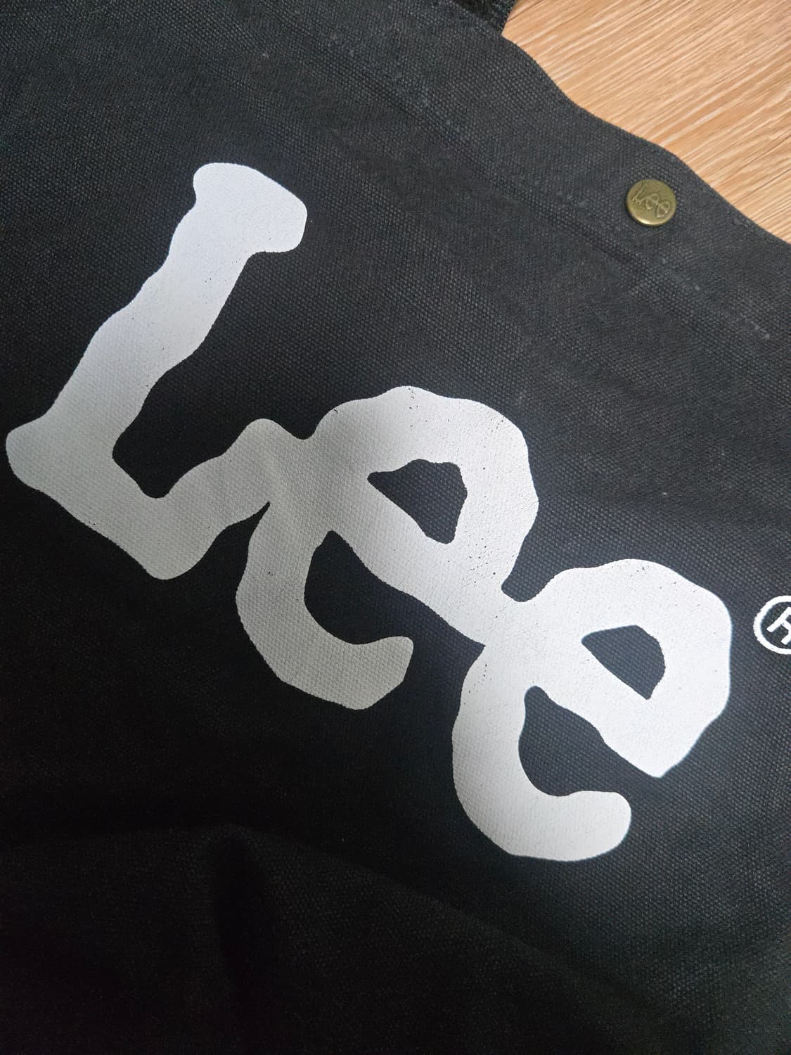 Lee 리 빅 트위치 로고 투웨이 에코백 블랙 상품이미지5