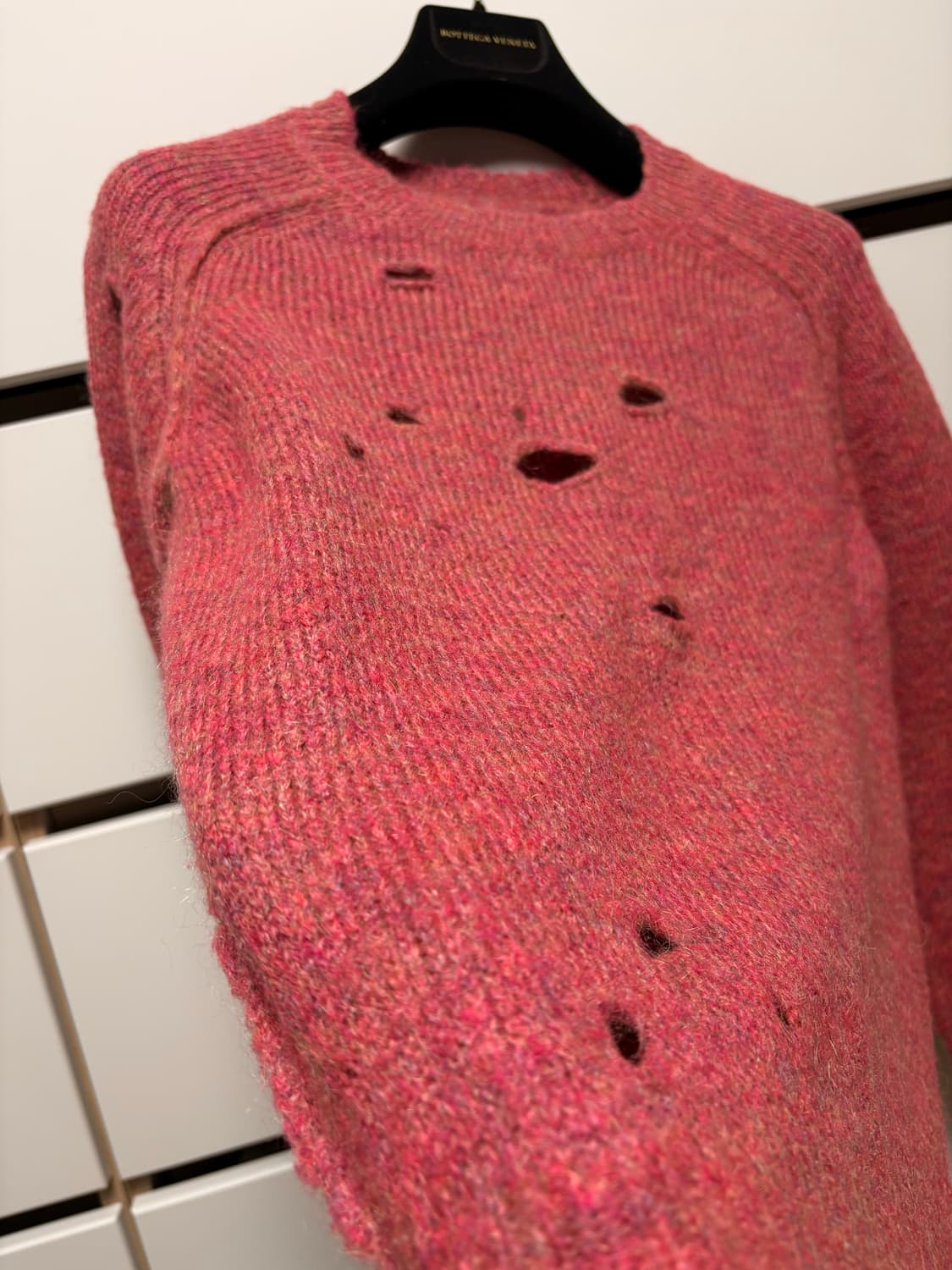 이자벨마랑 에뚜왈 핑크 디스트로이드 니트 34 상품이미지3