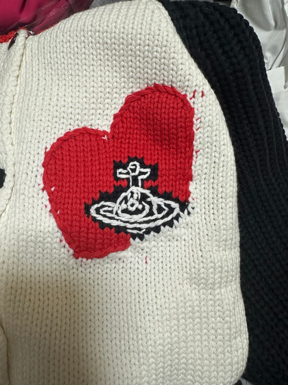 비비안웨스트우드 하트 니트 가디건 집업 상품이미지8