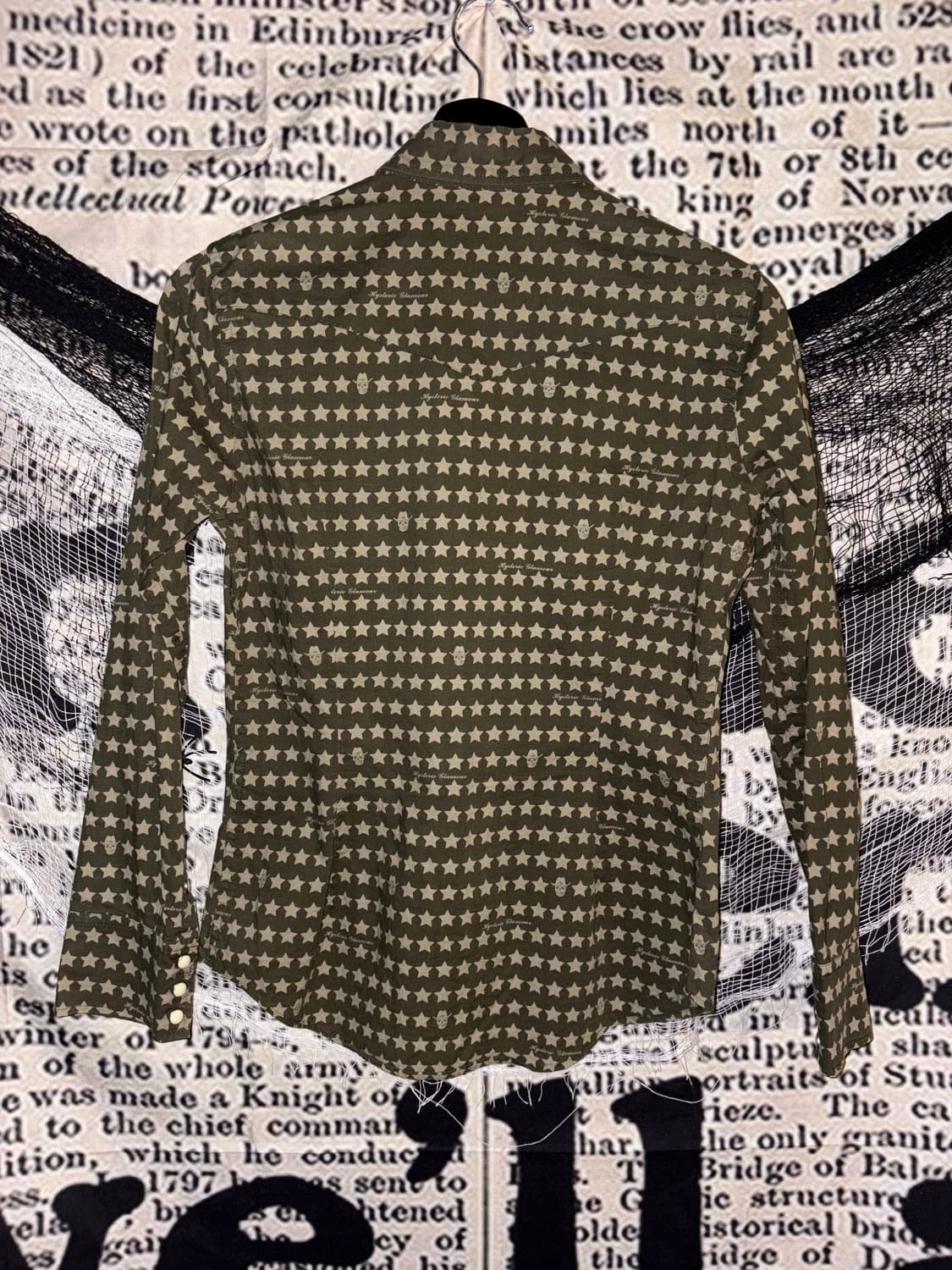 Hysteric glamour skull&star print shirts 상품이미지8