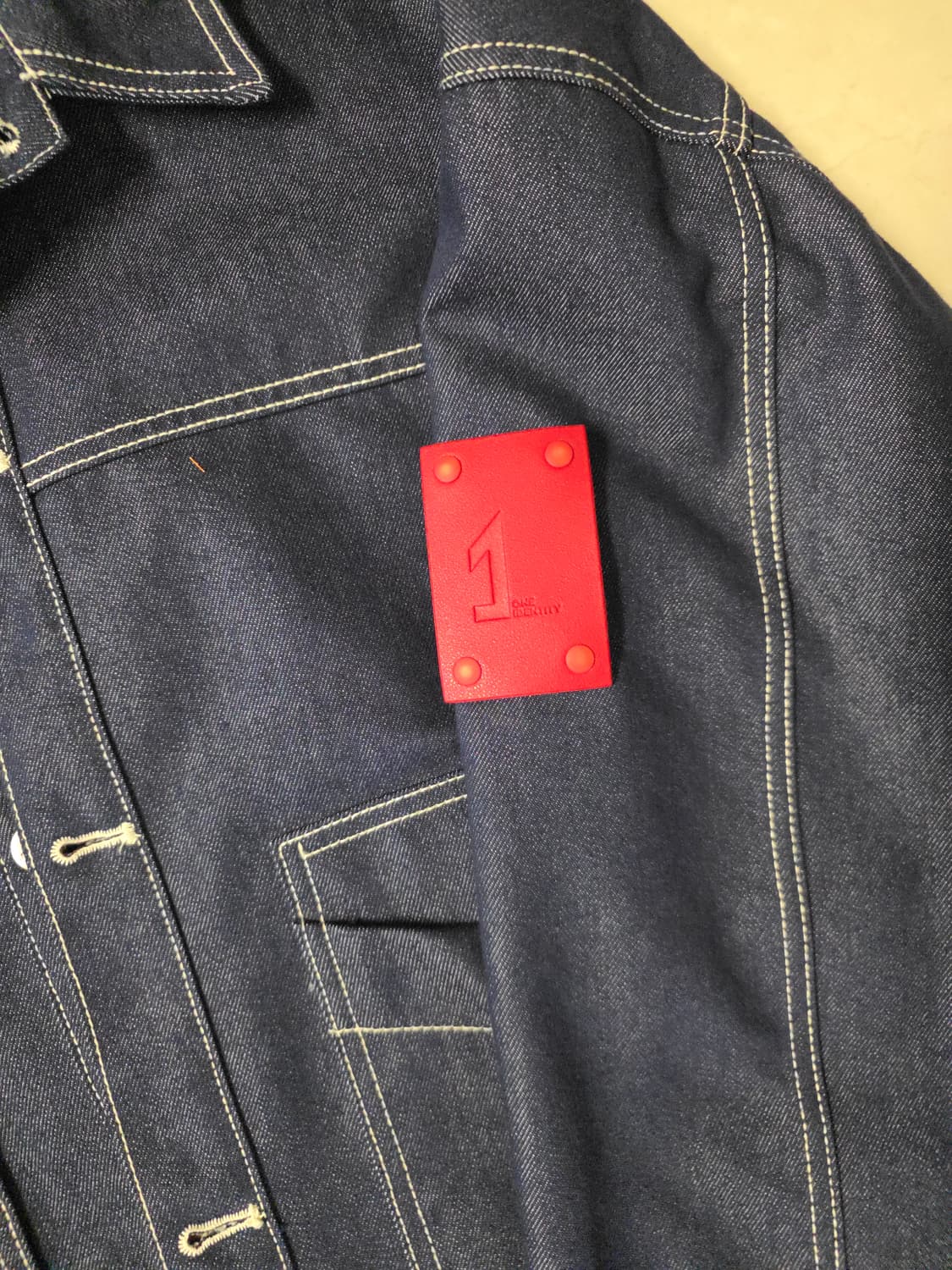 원아이덴티티 스티치 데님 자켓 XL 상품이미지3
