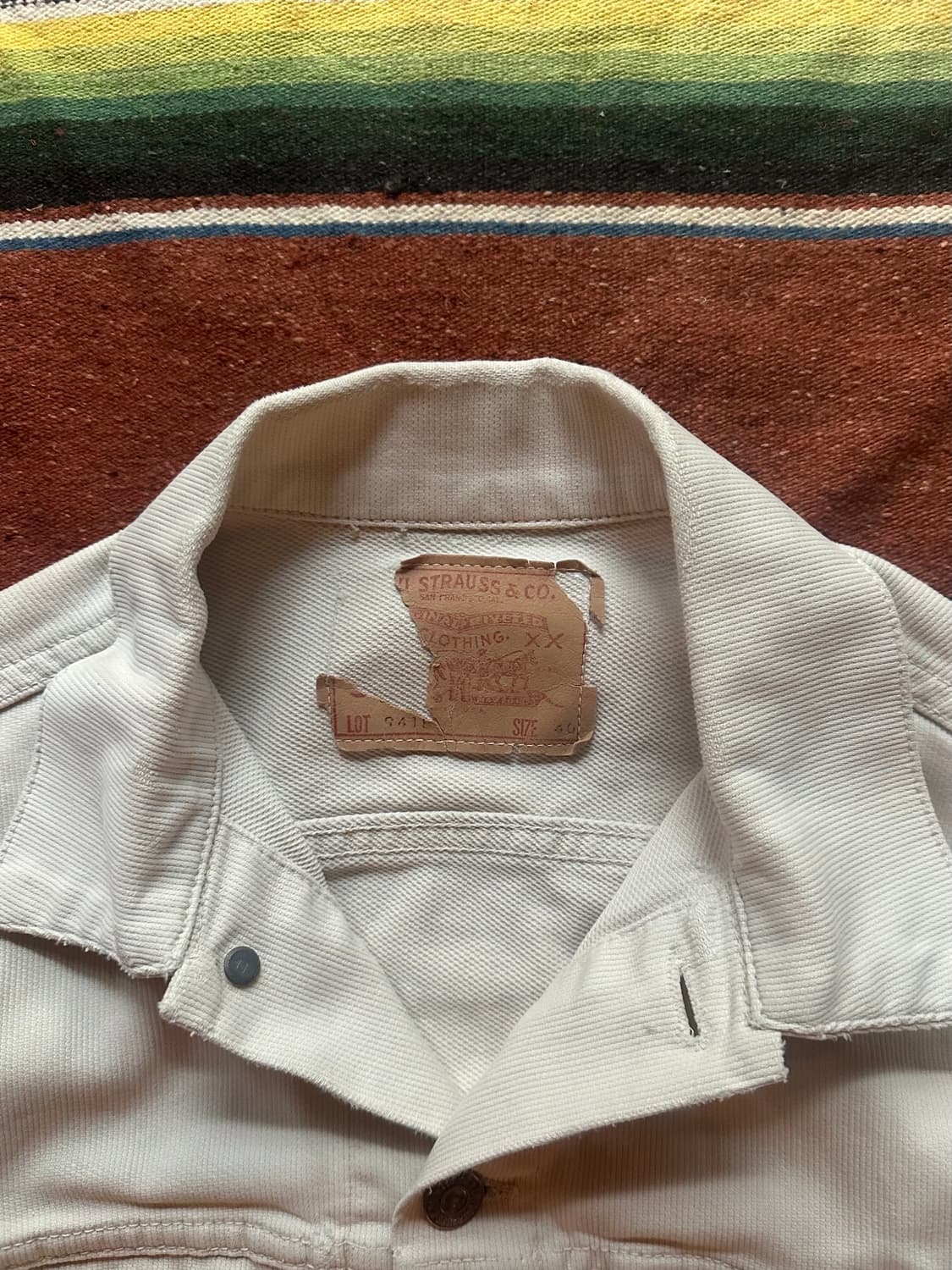 60s USA 빈티지 리바이스 941B 557xx 3세대 코듀로이 자켓 상품이미지4