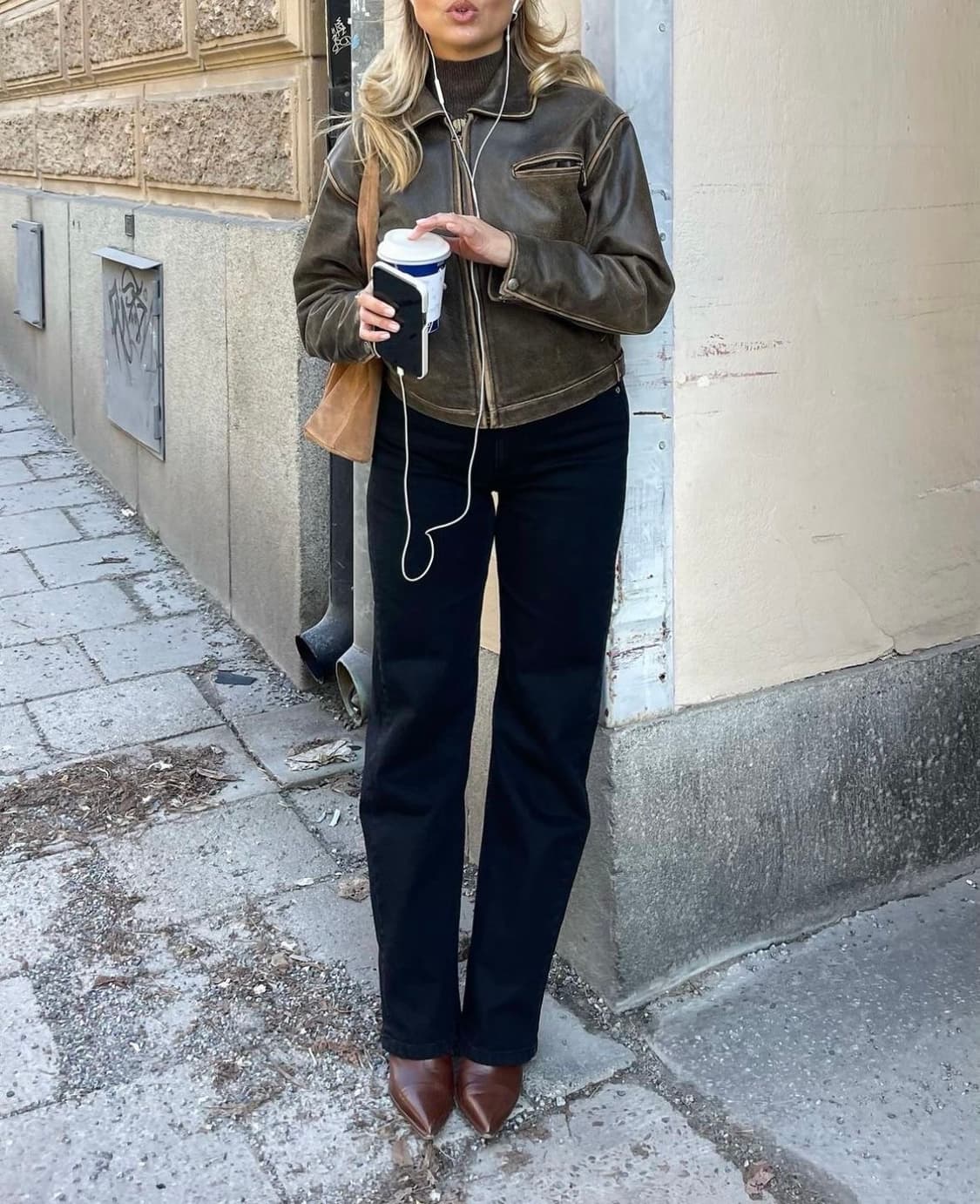 오픈 YY 레더 자켓 상품이미지4