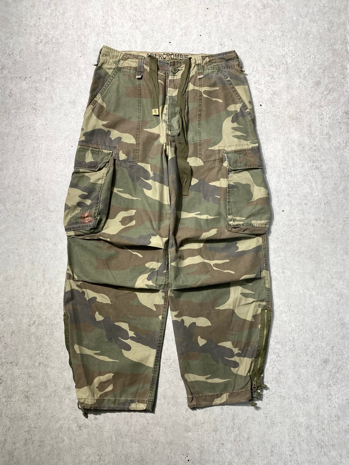[L] Abercrombie 아베크롬비 카모플라쥬 카고 와이드팬츠 상품이미지1