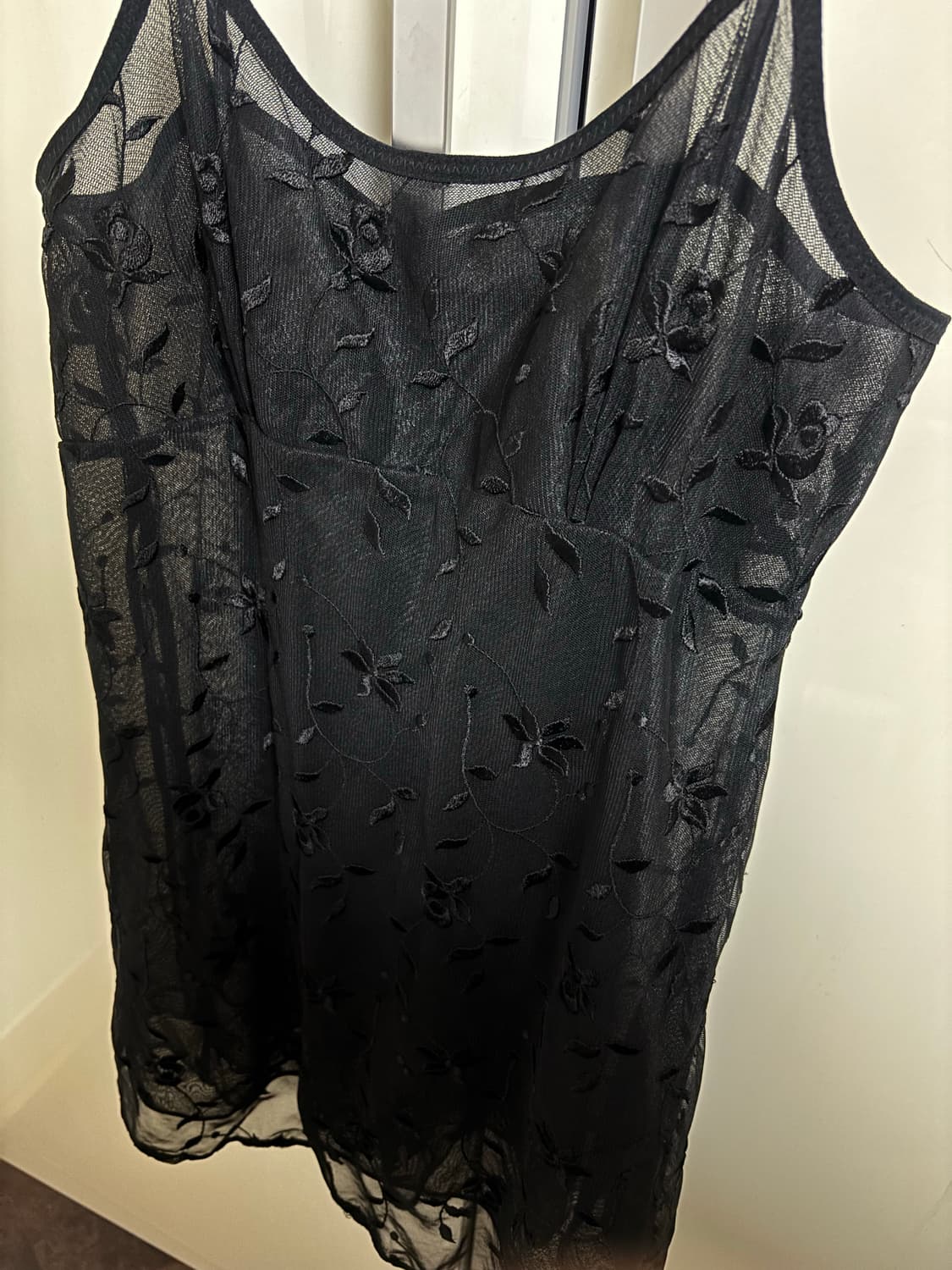 빈티지 플라워 시스루 슬립원피스 상품이미지2