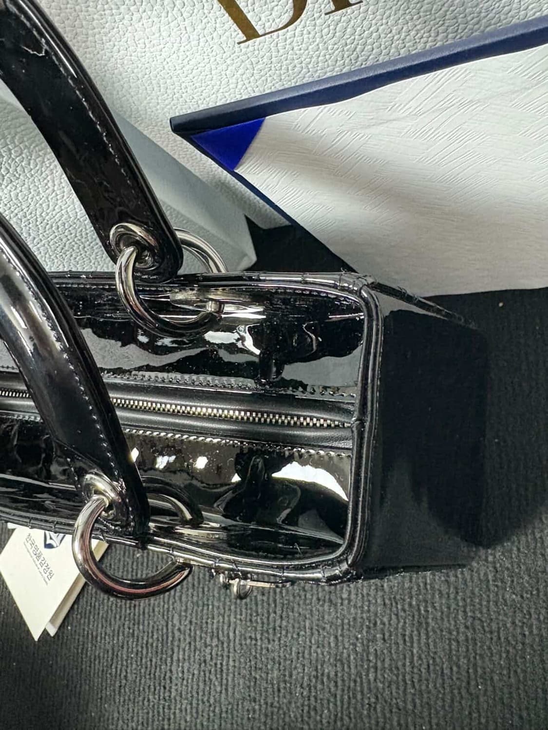 디올 페이던트 레이디백 은장 미듐 상품이미지9