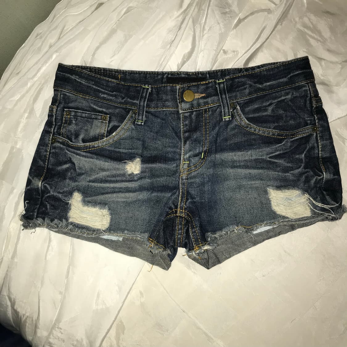 Vintage 빈티지 와투케 데님 갸루 핫팬츠 상품이미지1