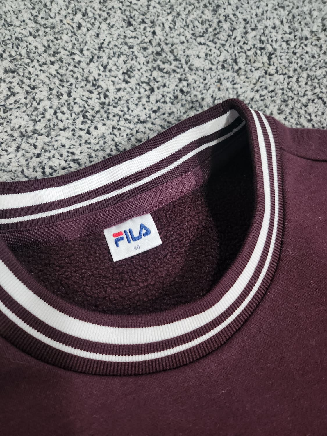 휠라(FILA) 버건디 상하세트 상품이미지2