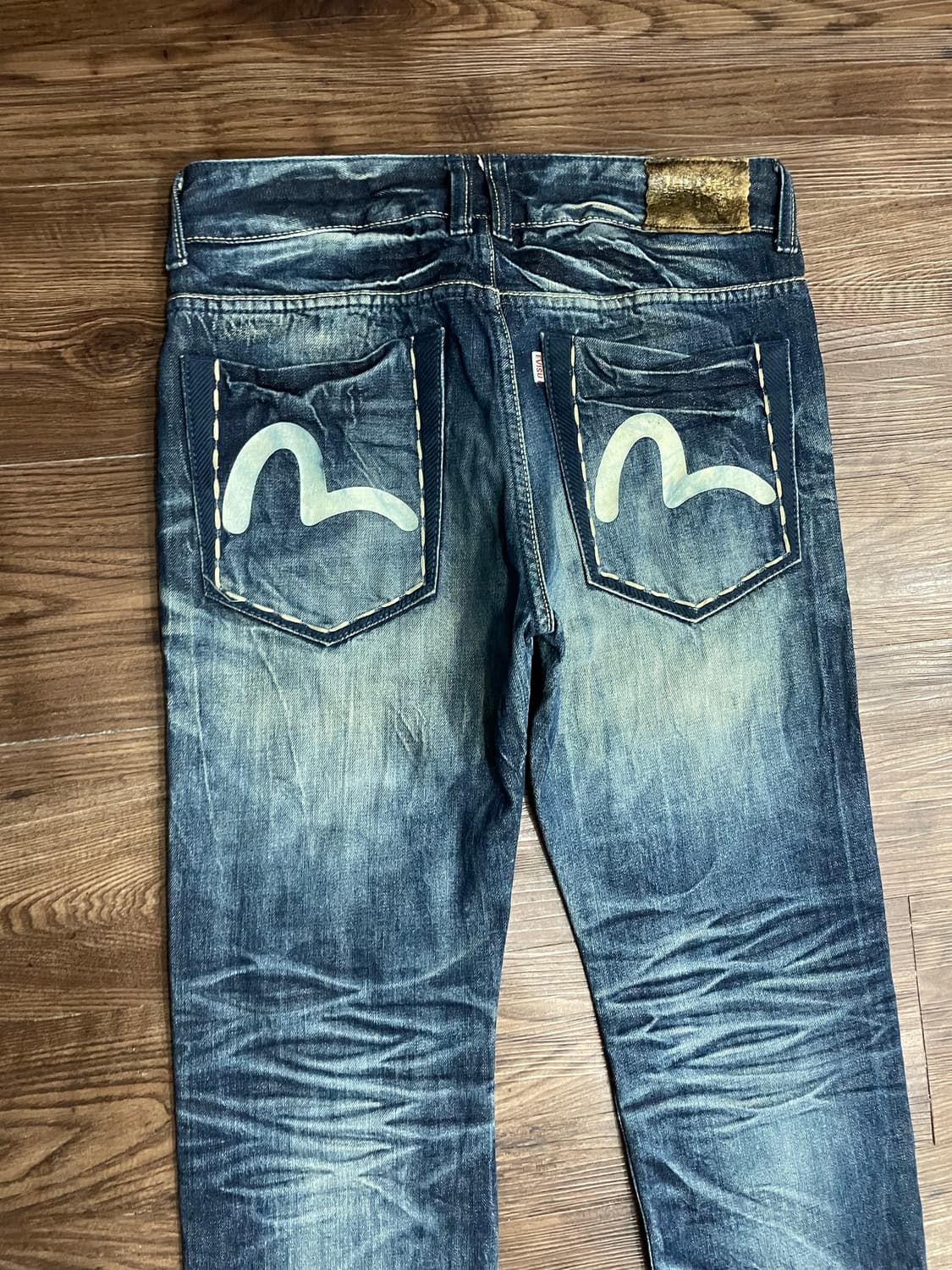 에비수 Evisu 빅로고 금장 워싱 데님 팬츠 상품이미지8