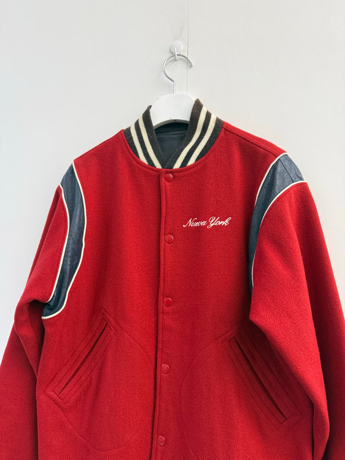 M)슈프림 00‘s 뉴욕 울 바시티자켓 스타디움점퍼 상품이미지7