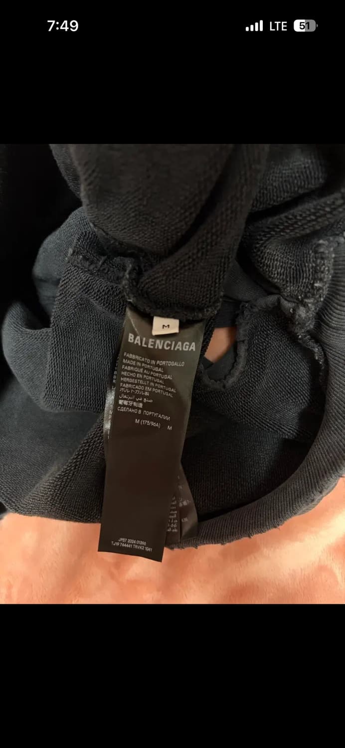 발렌시아가 테이프로고 후드 m사이즈 그레이팝니다! 상품이미지5