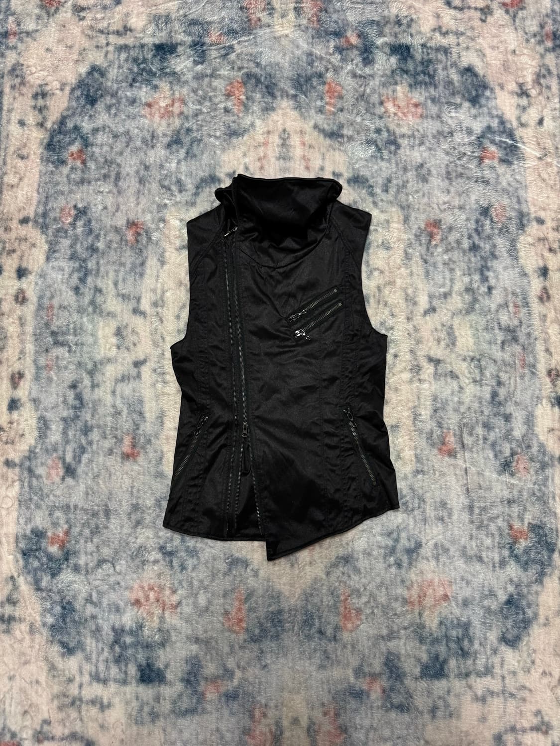 Fuga high neck sleeveless rider jacket 상품이미지3