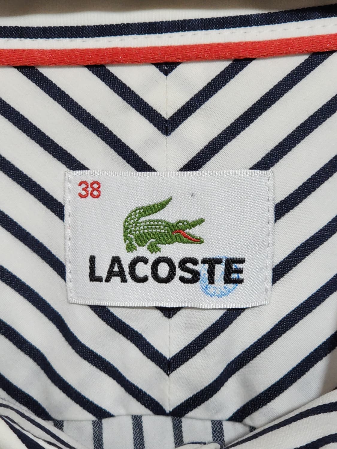 (M) 라코스테 남방 스트라이프 셔츠 기본로고 캐주얼  상품이미지3