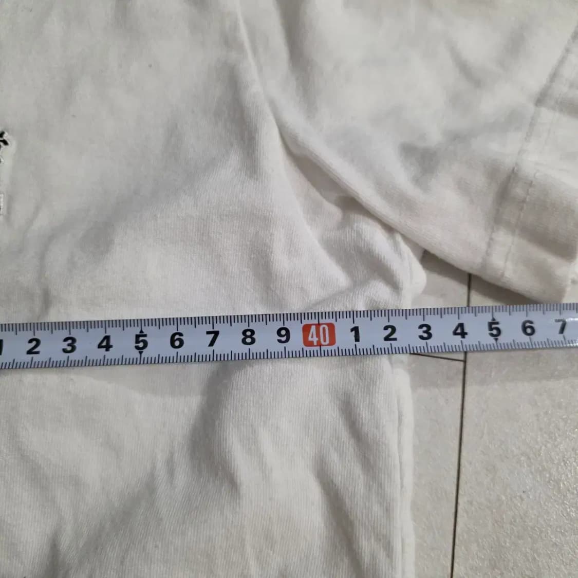 캉골 화이트 반팔 티셔츠 S 상품이미지7