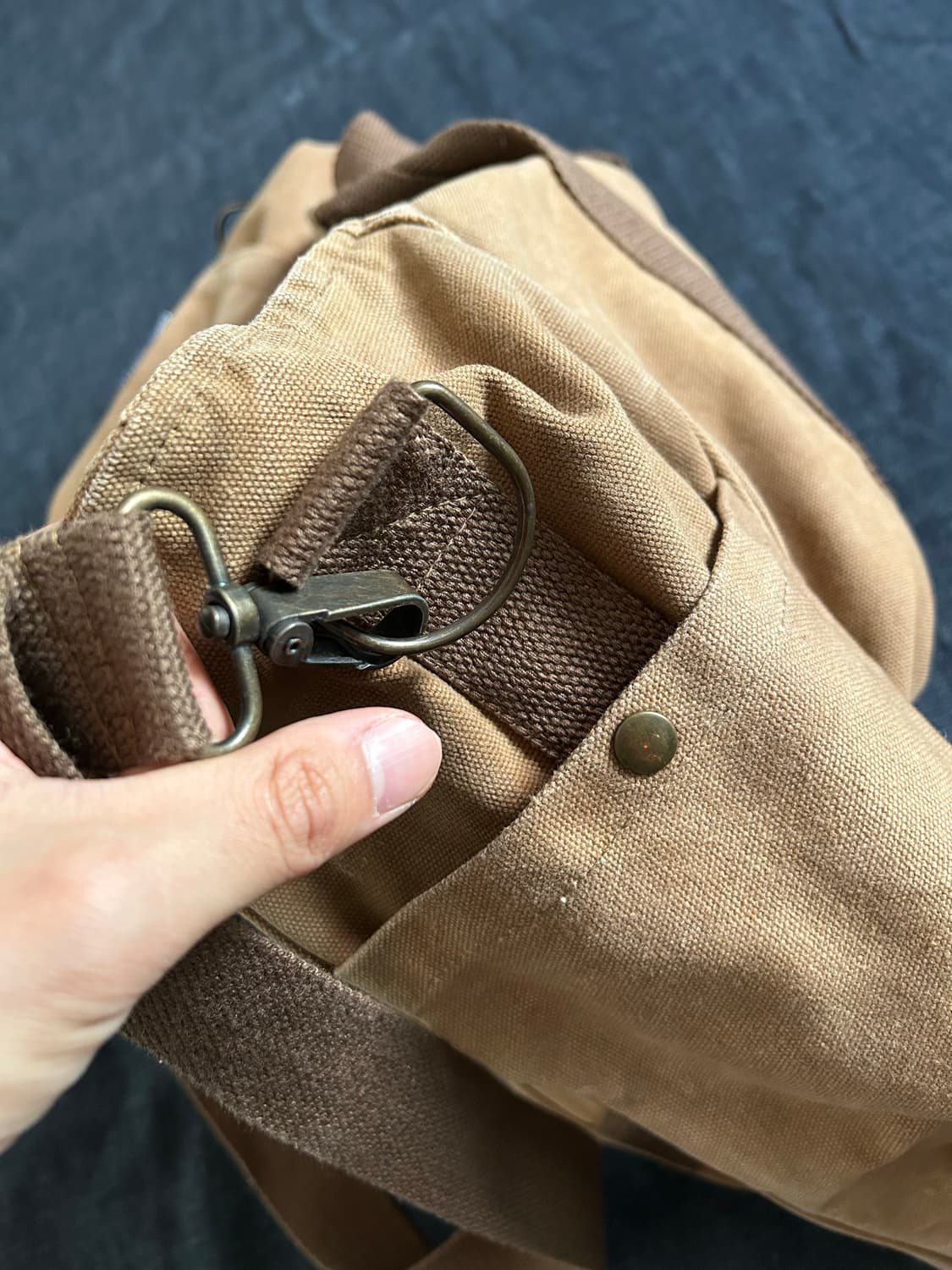 디젤 y2k 밀리터리 캔버스 투웨이 메신저백 상품이미지8