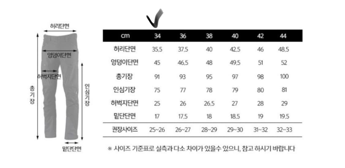 상태최상급) 룬닥스 여성 마케팬츠 블랙 34 (25~26인치) 상품이미지7