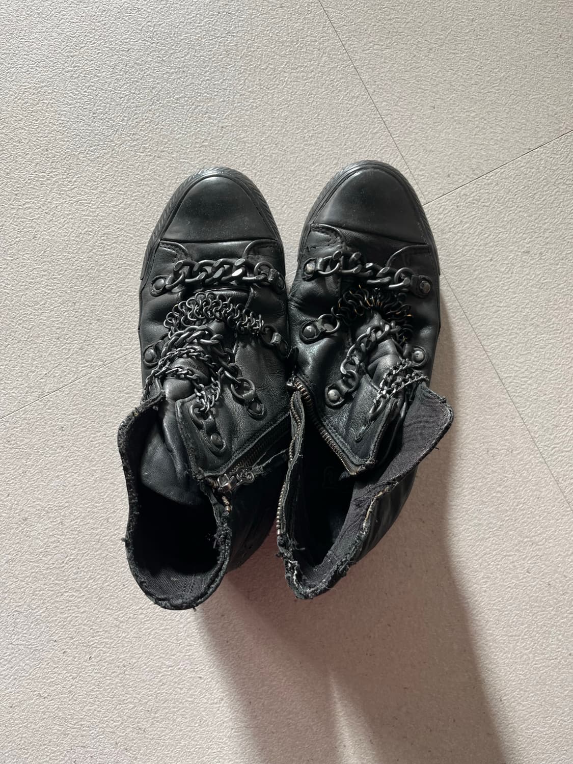 Ash 아쉬 블랙 체인 스니커즈 37 240 상품이미지1