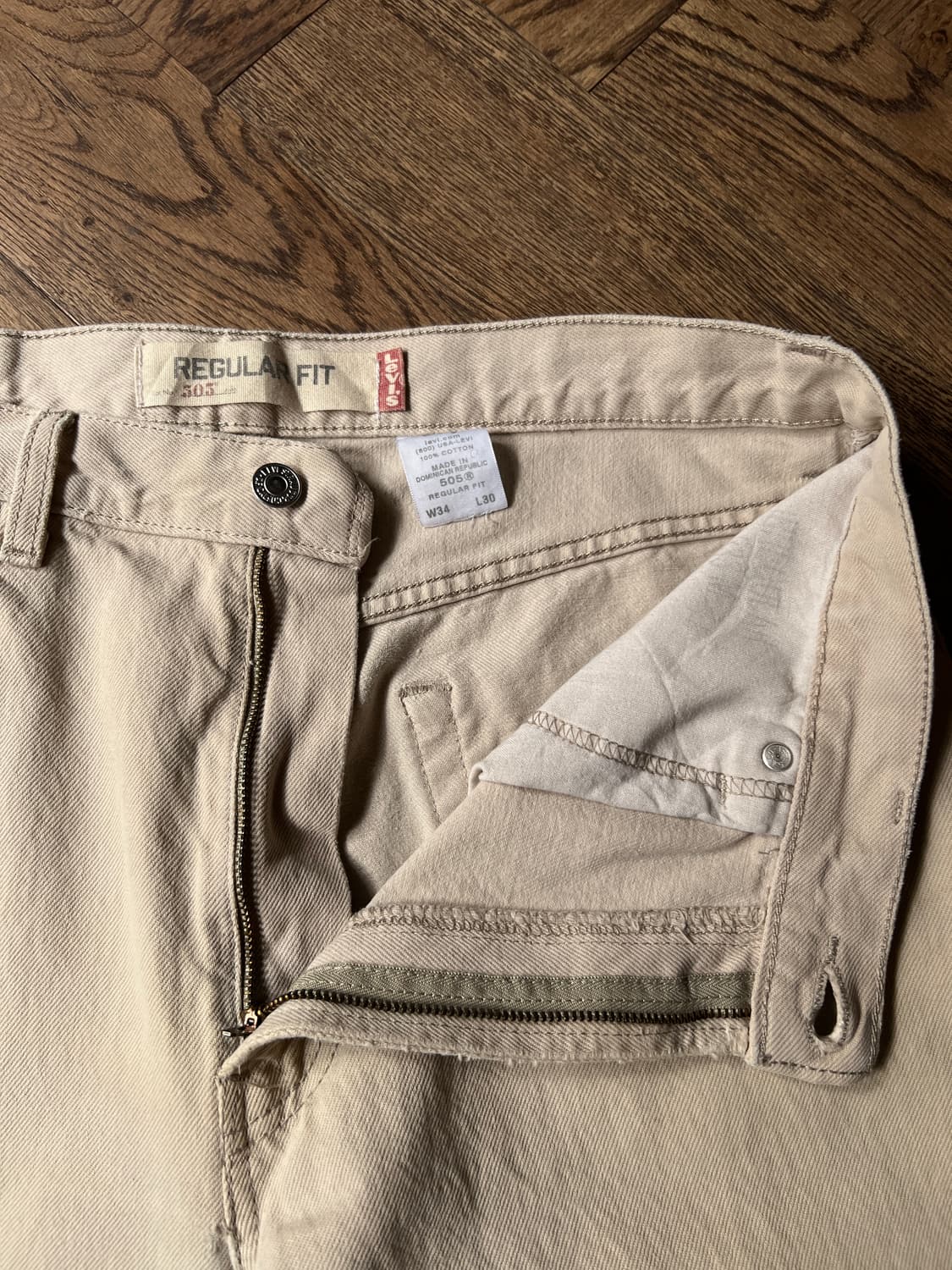 [34]리바이스 505 에크루 데님 팬츠 상품이미지3