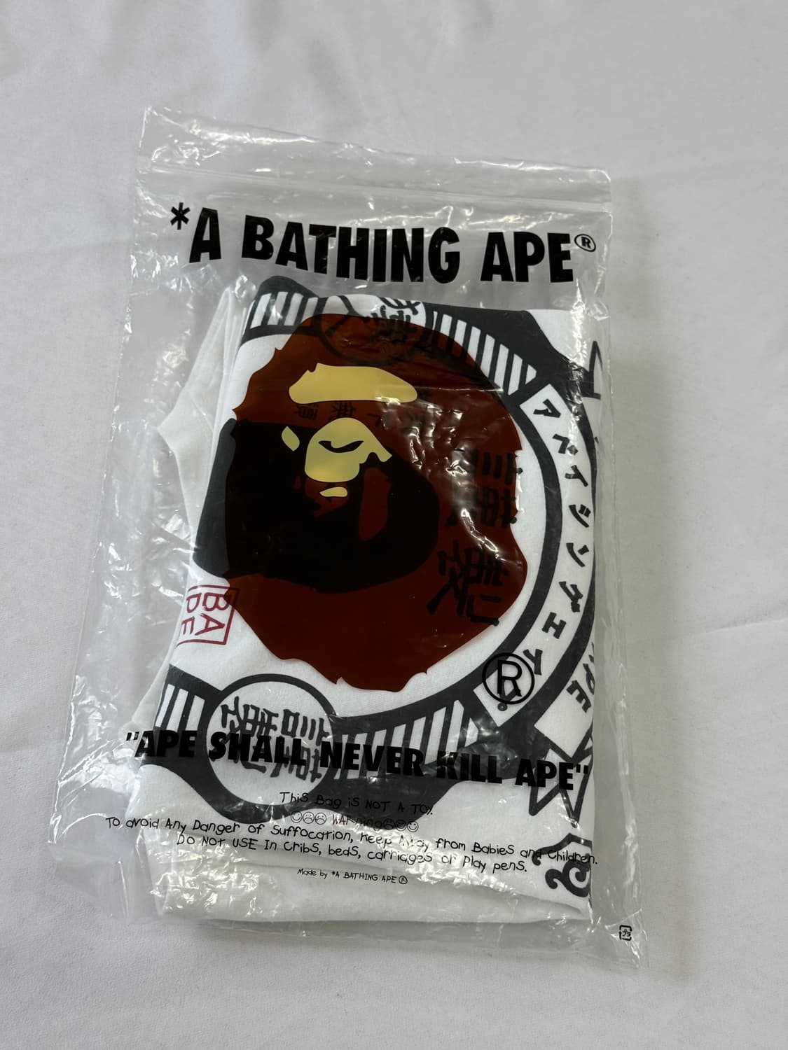 베이프 재패니즈 모티프 티셔츠 화이트 M 반팔 상품이미지9