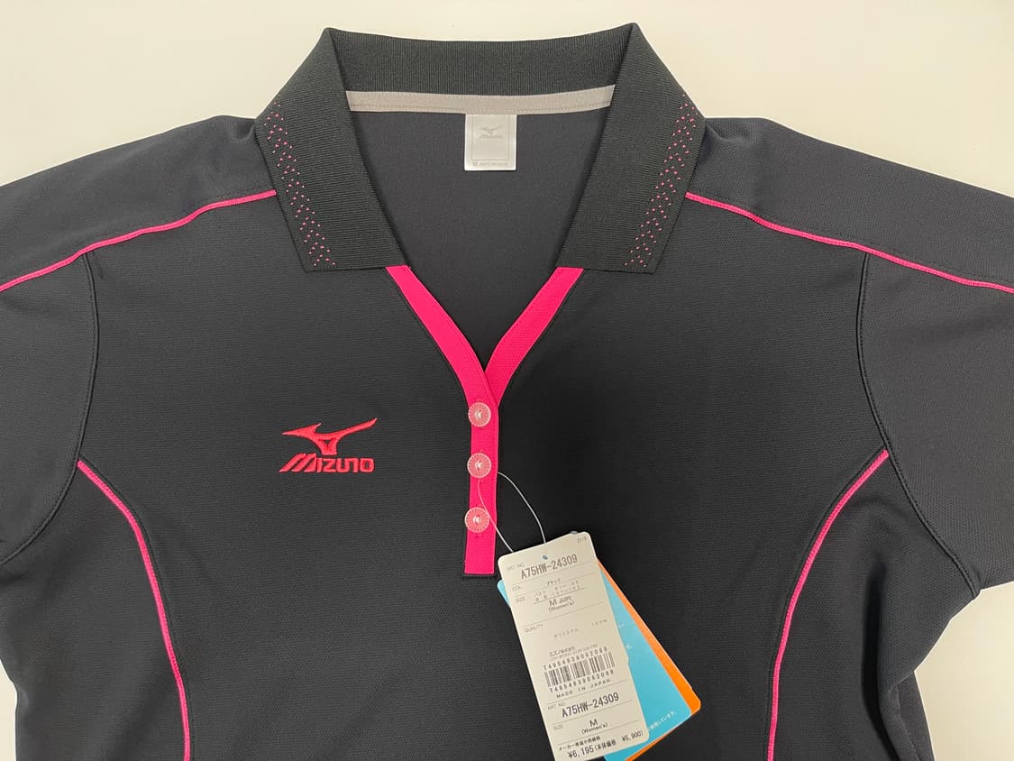 미즈노 00s 올드 재팬 여성 빈티지 반팔 카라 티셔츠 Mizuno 상품이미지2