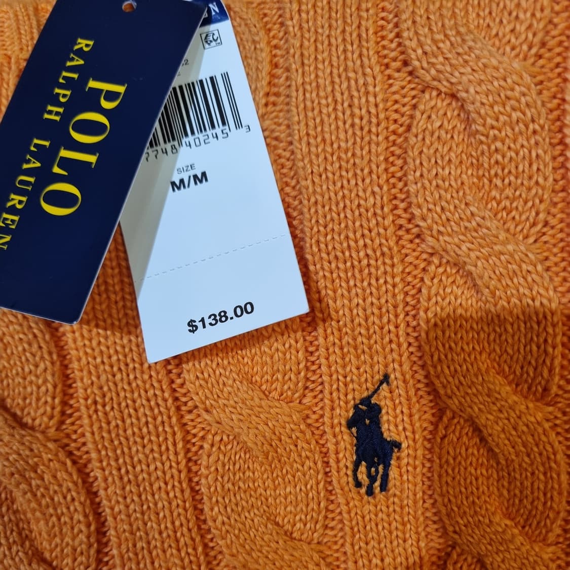 새상품 POLO RALPH LAUREN 폴로 꽈배기 니트 스웨터 상품이미지4