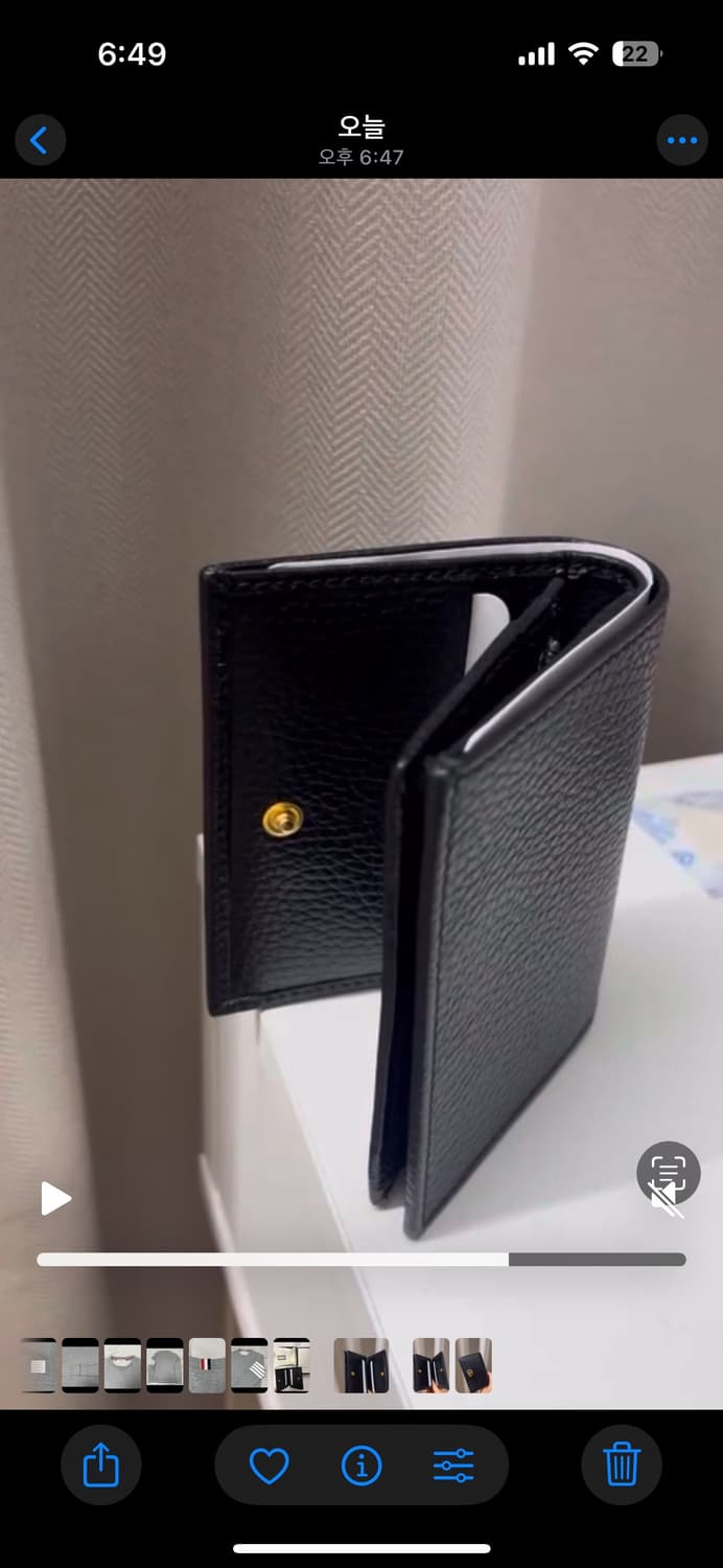 구찌gg마몽 반지갑 블랙(옷교신 가능) 상품이미지4