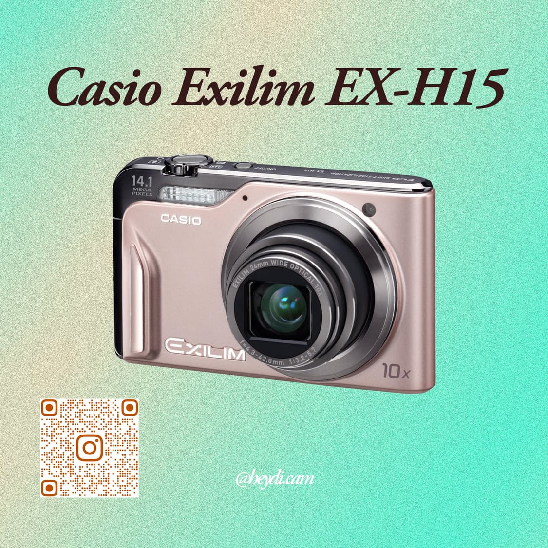 (츄디카)카시오 엑슬림 Casio Exilim EX-H15 핑크 상품이미지1