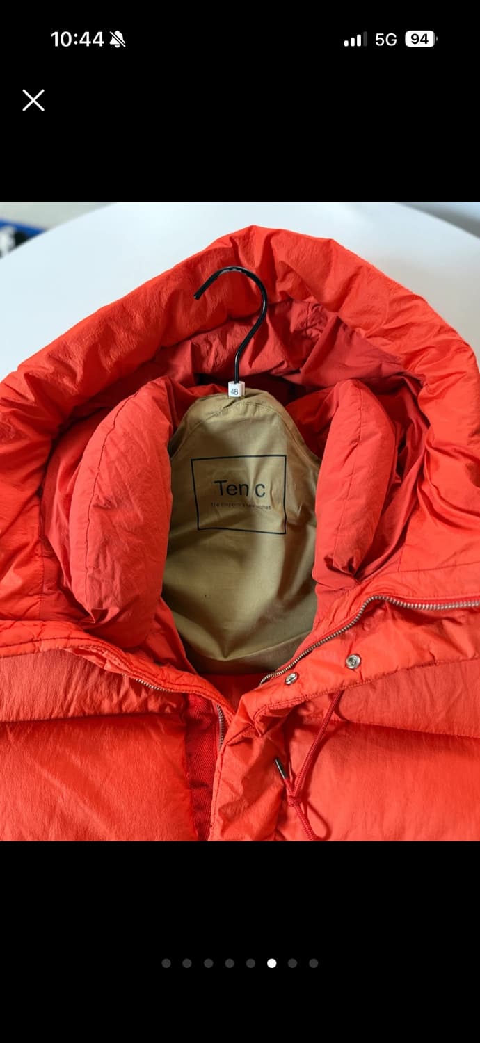 Ten C(텐씨) 알파인 다운 패딩 오렌지 48 상품이미지3