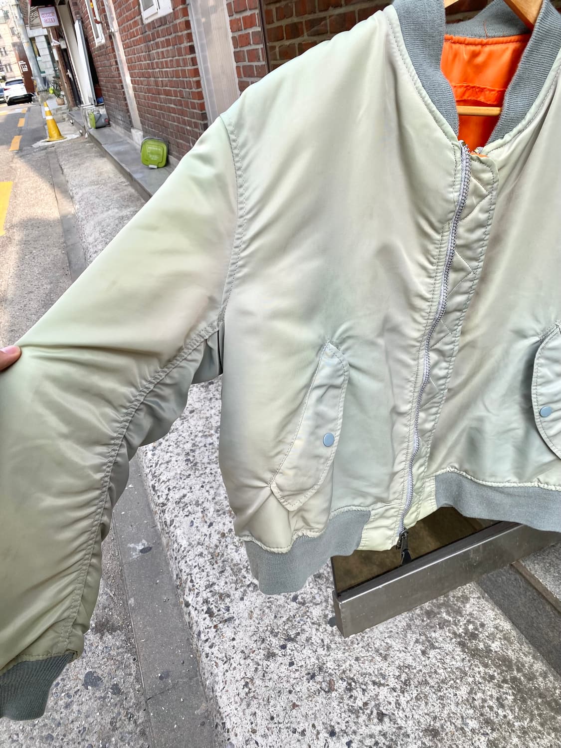 80~90s ALPHA INDUSTRIES sun faded ma-1 상품이미지7