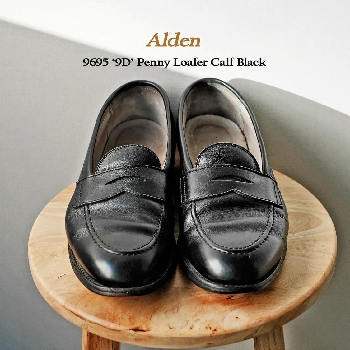 알든 9695 9D사이즈 페니로퍼 카프 블랙 상품이미지1