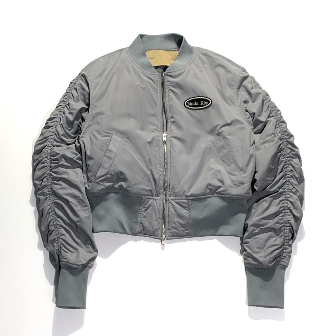 마뗑킴 크롭 셔링 봄버 상품이미지2