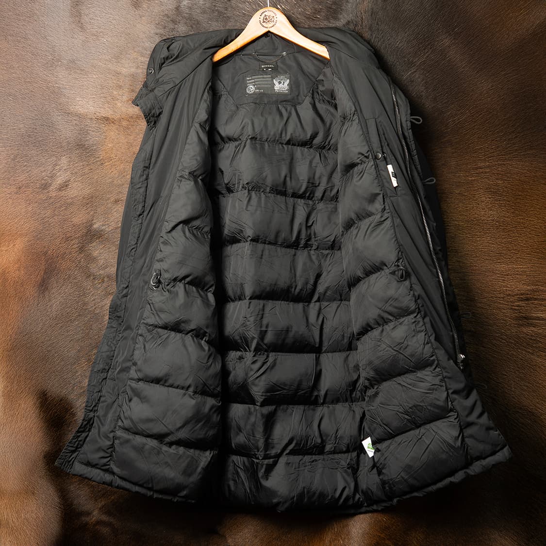 [105] 00s 디젤 패디드 밀리터리 파카 블랙  상품이미지10