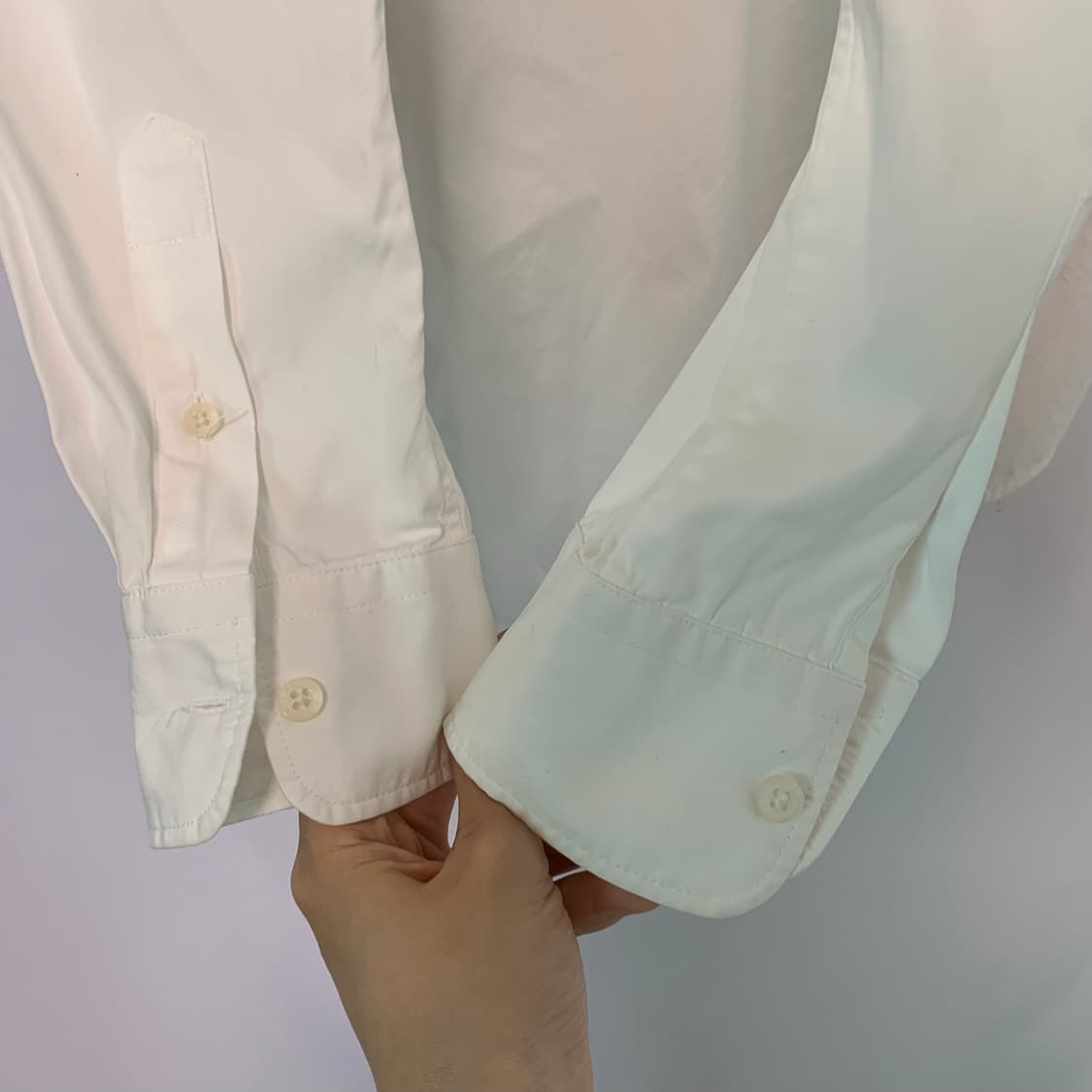 로렌랄프로렌 폴로여성 자수 빅로고 셔츠 아이보리 S 상품이미지6