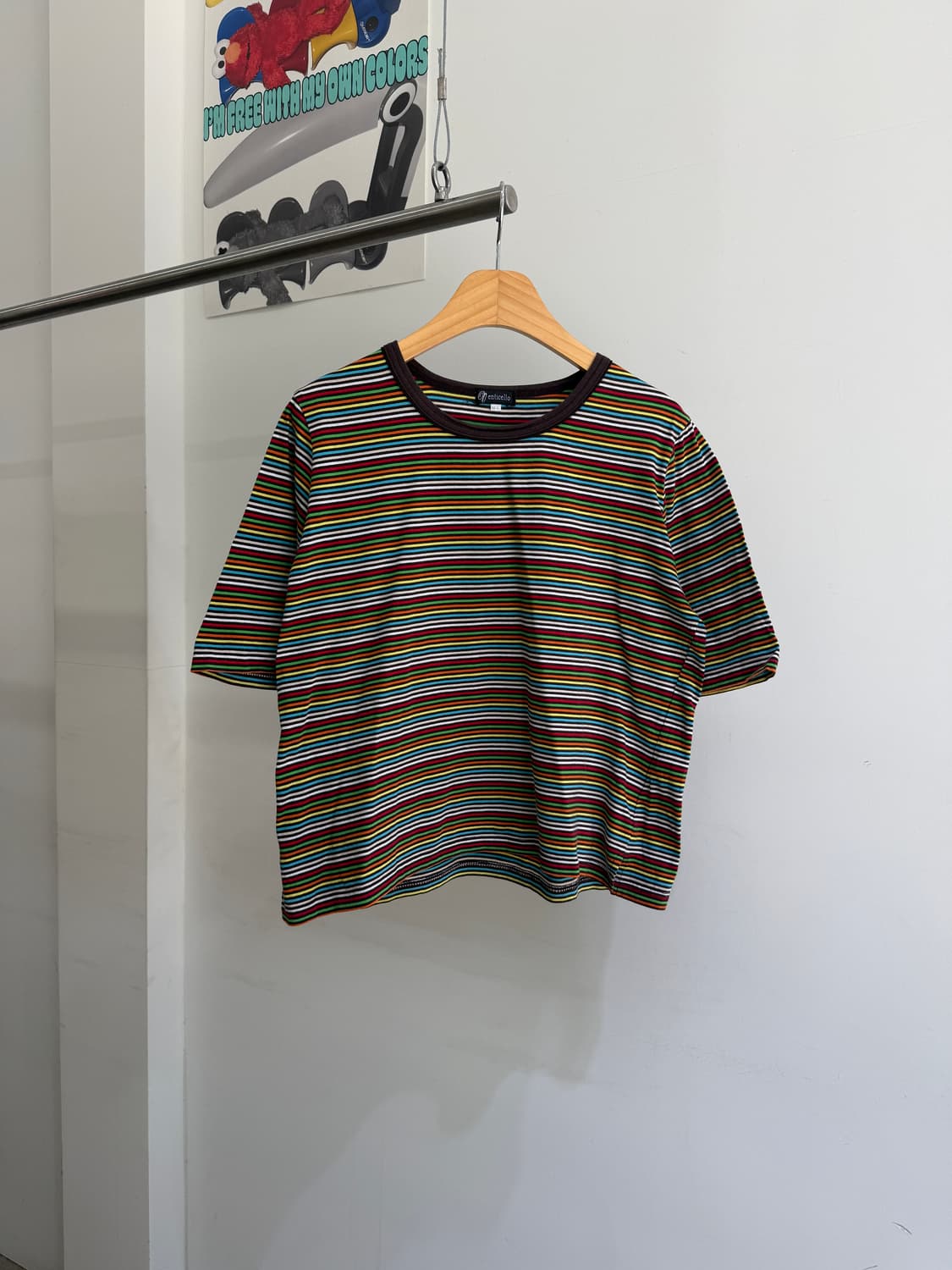 VENTICELLO 멀티컬러 스트라이프 티셔츠  상품이미지1