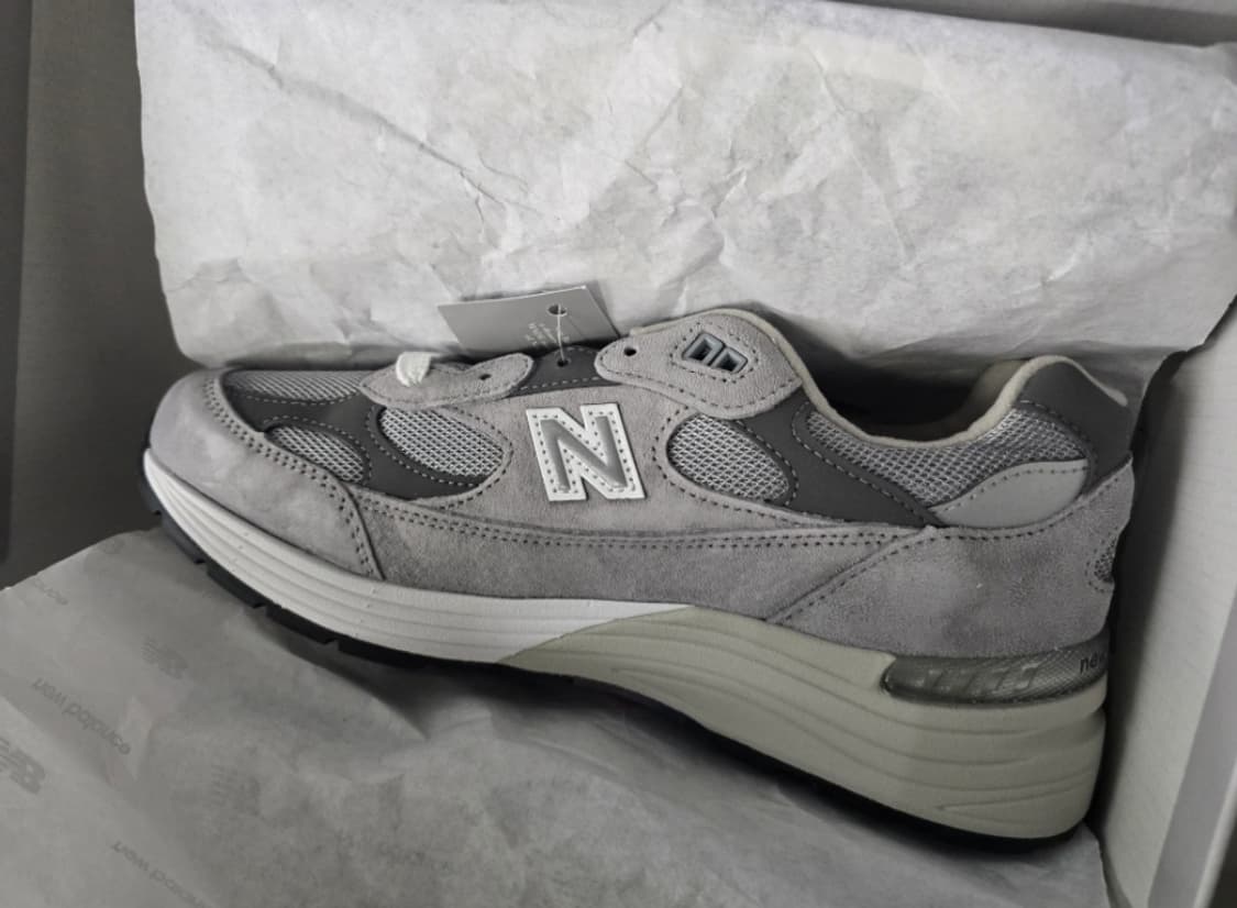 뉴발란스 992 그레이 260mm 새제품 상품이미지2