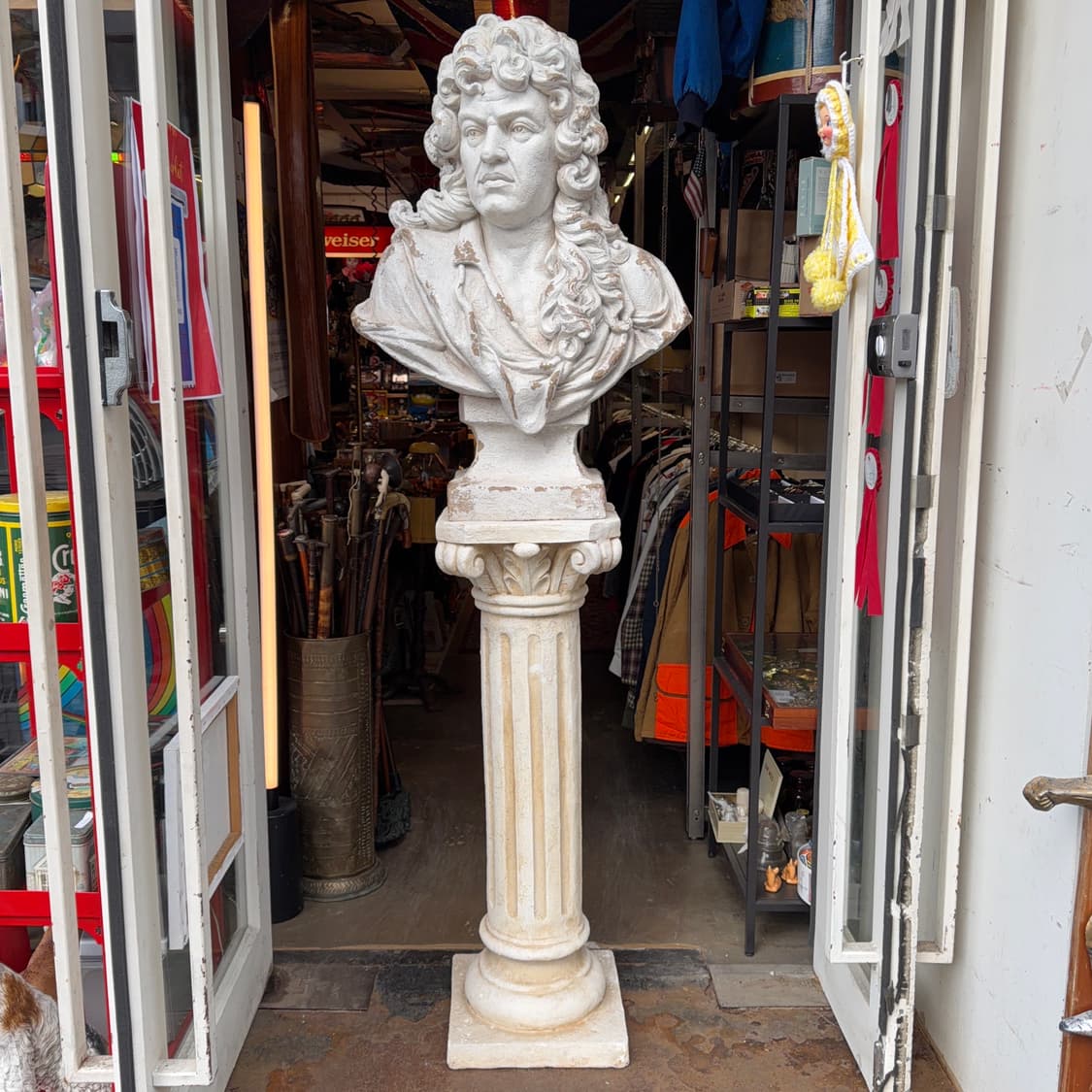 빈티지 소품 루이 14세 몰리에르 폴리스톤 흉상 상품이미지2