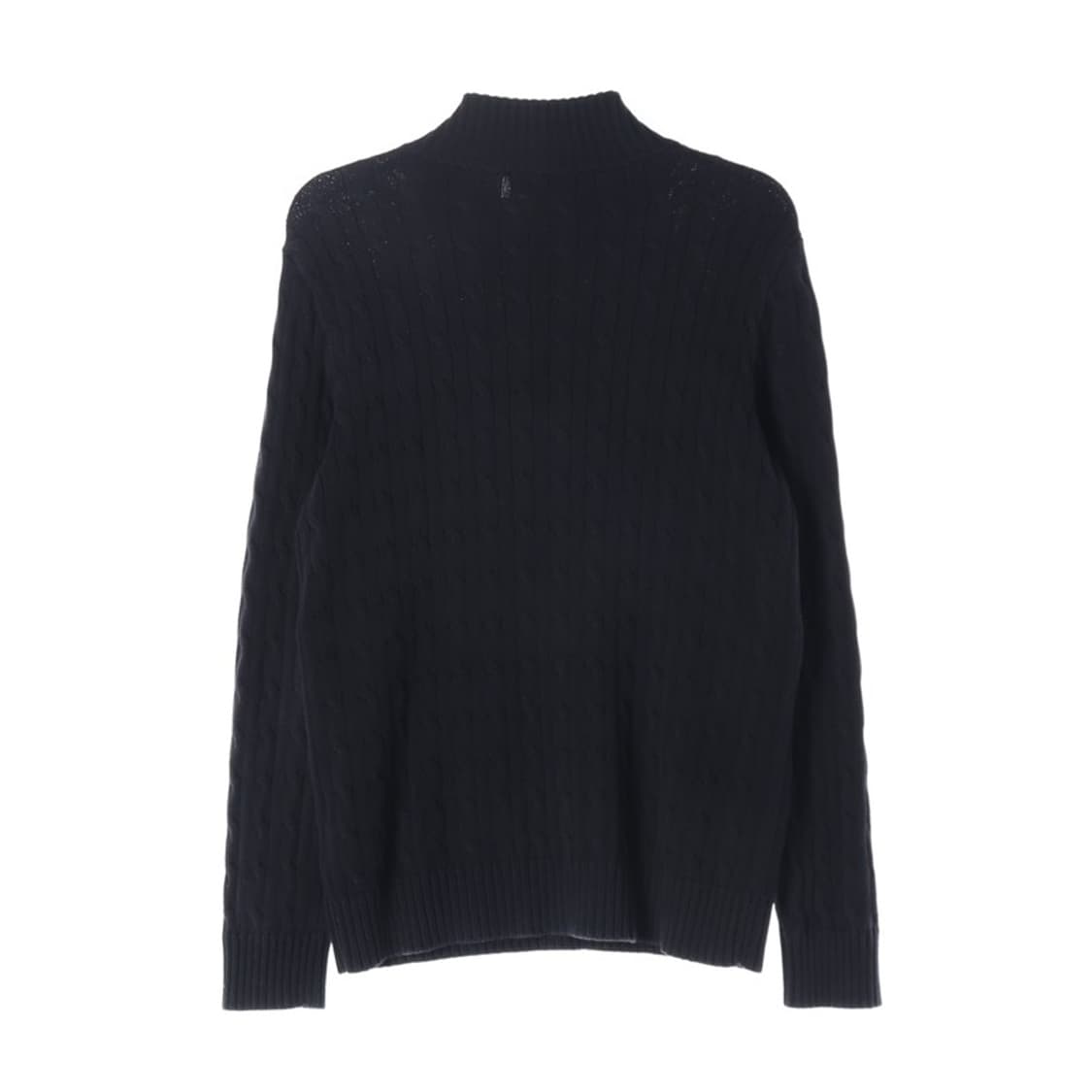 폴로 랄프로렌 케이블 코튼 하프집업 블랙 상품이미지2