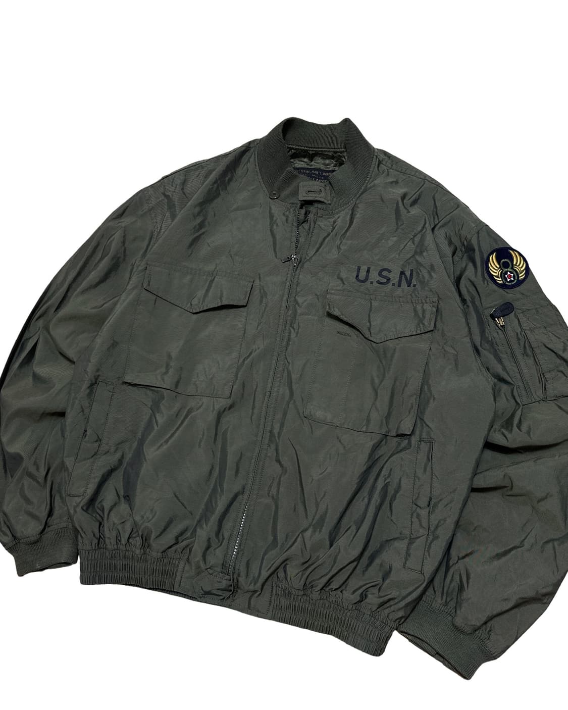 U.S.N. 미해군 카키 ma-1 항공점퍼 상품이미지3