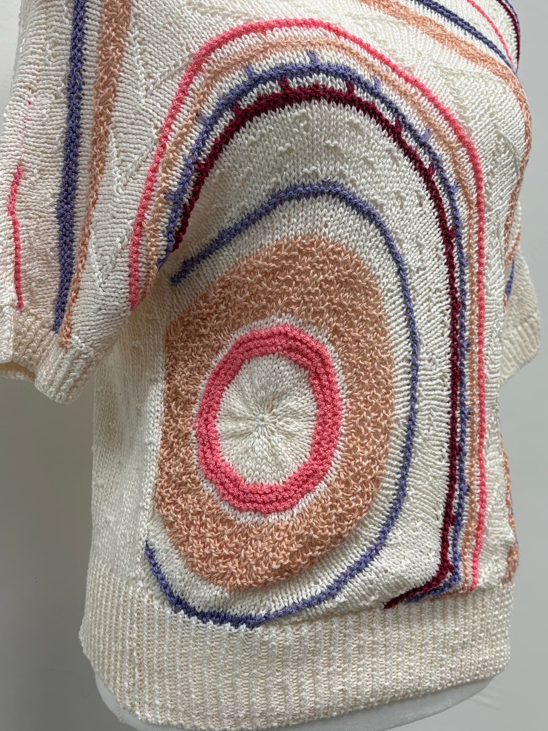 빈티지 유니크 하프 니트 상품이미지2