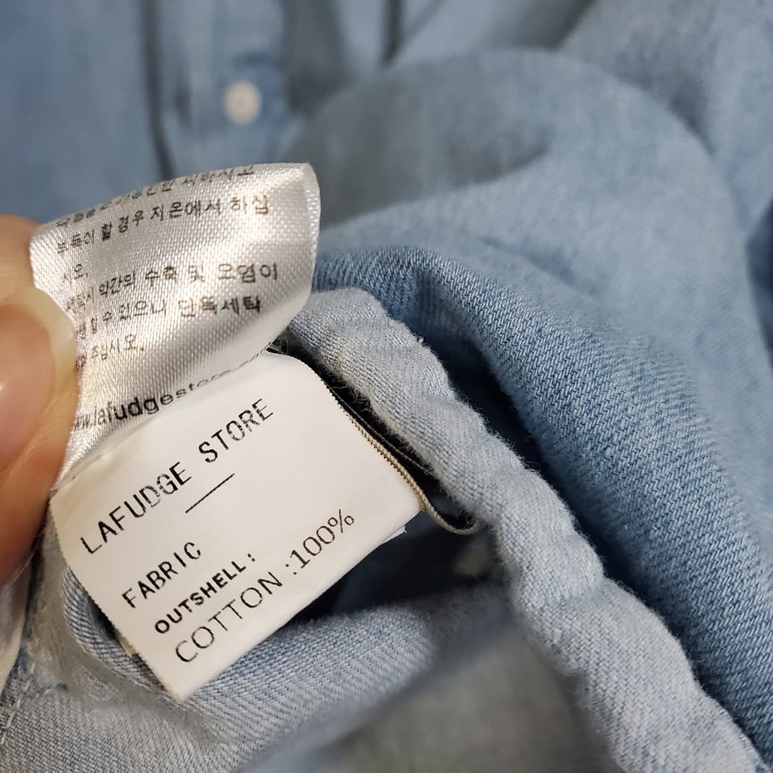 라퍼지스토어 오버핏 데님 셔츠  상품이미지6