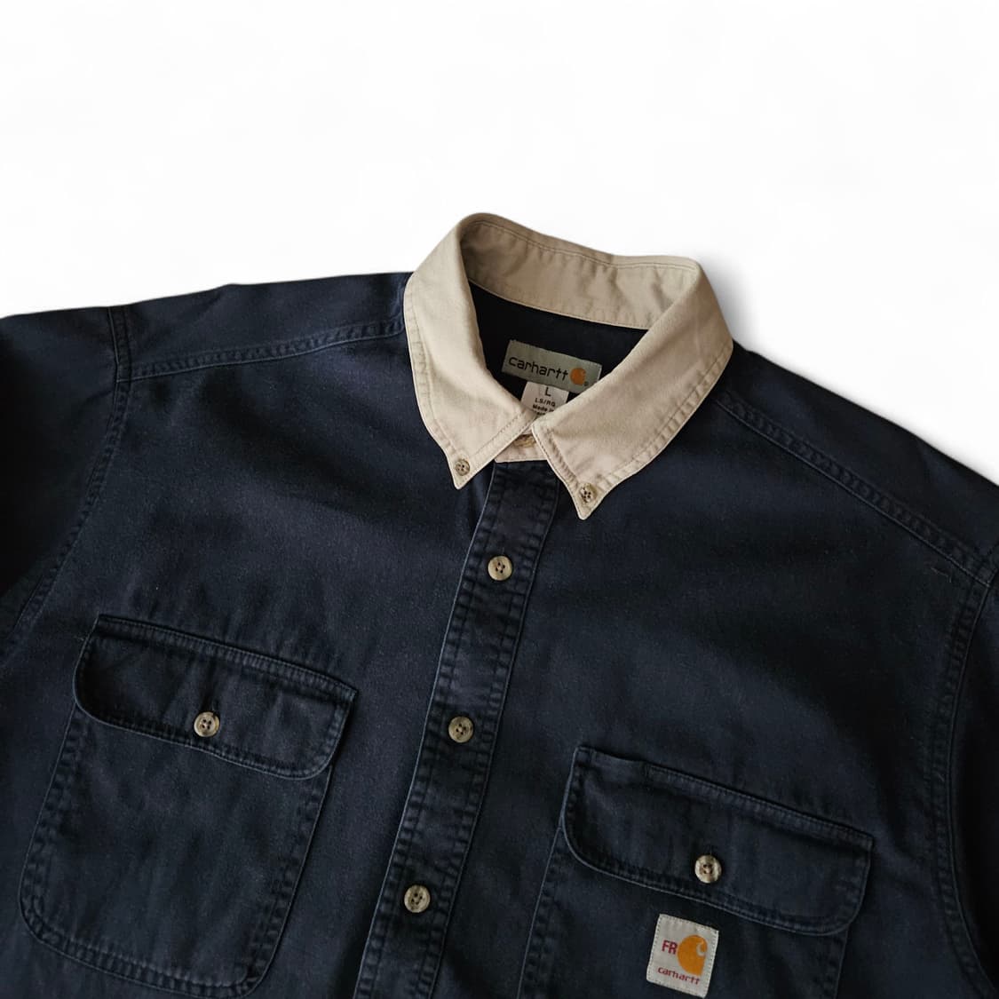 FR칼하트 면 오버핏 긴팔셔츠 L 상품이미지3