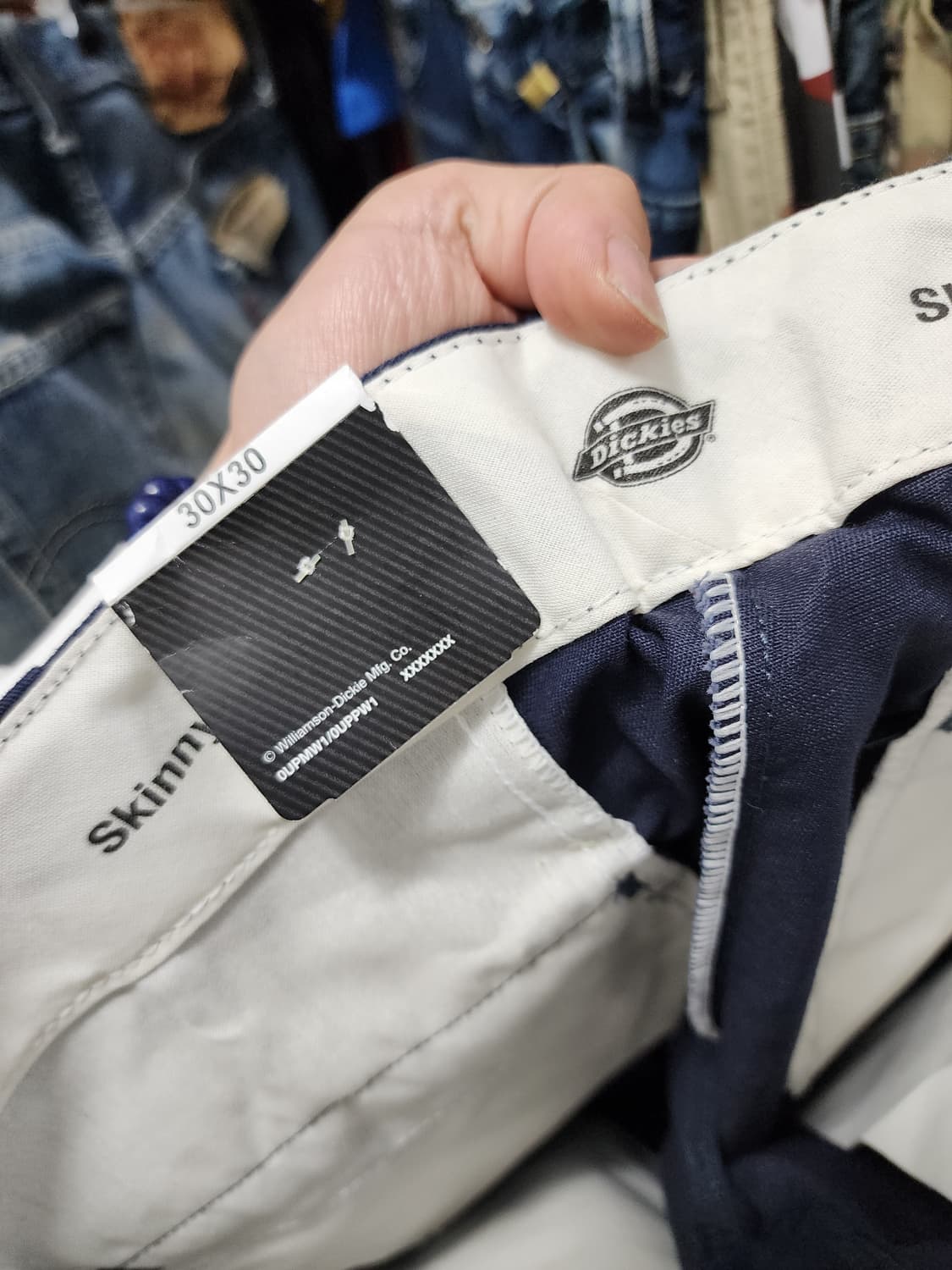 (새상품) 디키즈 스키니핏 네이비 워크팬츠 상품이미지6